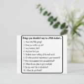 博士号を頼取らない ポストカード (スタンド正面)