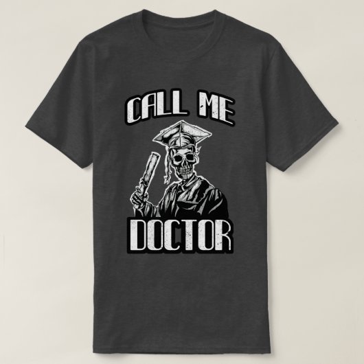 博士号ギフトMortarboardドクおもしろいター Tシャツ (デザイン正面)