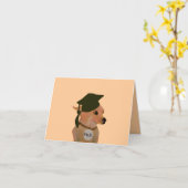 博士号グラッドカード カード (黄色い花)