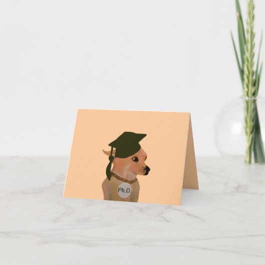 博士号グラッドカード カード (正面)