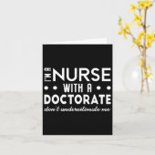 博士号ナースDnp学位2025を持つナース カード (黄色い花)