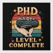 博士号レベル卒業博士号ゲームの完了 ウィンドウサイン (シート)