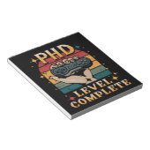 博士号レベル卒業博士号ゲームの完了 ノートパッド (アングル)