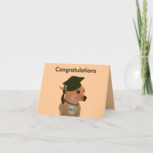 博士号卒業カード カード (正面)