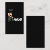 博士号卒業論文ディセーション防衛博士号 名刺 (正面/裏面)