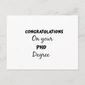博士号取得おめでとうございます ポストカード (正面)