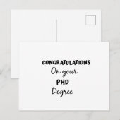 博士号取得おめでとう ポストカード (正面/裏面)