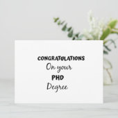 博士号取得おめでとう 招待状 (スタンド正面)