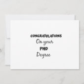 博士号取得おめでとう 招待状 (裏面)