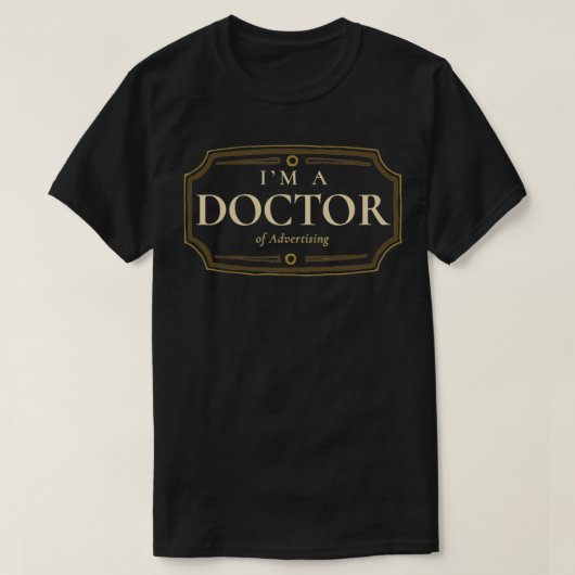 博士号広告博士号PhD卒業ギフト1 Tシャツ (デザイン正面)