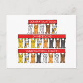 博士号授与おめでとう ポストカード (正面)