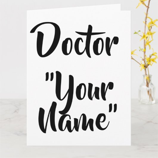 博士号授与カード カード (黄色い花)