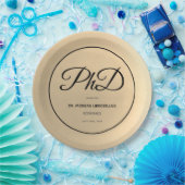 博士号金ゴールドブラック卒業パーティー ペーパープレート (パーティー)