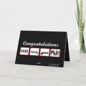 博士号 – 名前をカスタムするおめでとう –  カード (裏面)