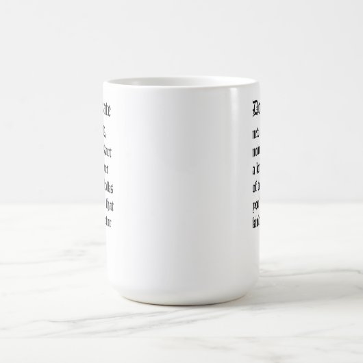 博士号、新おもしろいしい博士号のための悪詩 コーヒーマグカップ (中央)