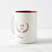 博士大かわいらし杯のドリンクおもしろいギフトMag ツートーンマグカップ (正面左)