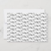 博士学位 マーブル 卒業パーティー招待状 招待状 (裏面)