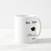 博士後期博士後期博士卒業授与おもしろい品 コーヒーマグカップ (正面右)