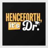 博士後期博士後期博士号 ウィンドウサイン (シート)