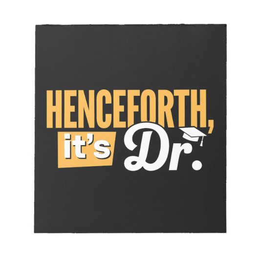 博士後期博士後期博士号 ノートパッド (正面)