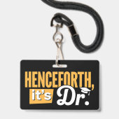 博士後期博士後期博士号 バッジ (Front with Lanyard)