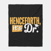 博士後期博士後期博士号 フリースブランケット (正面)