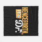 博士後期博士後期博士号 フリースブランケット (正面(横))