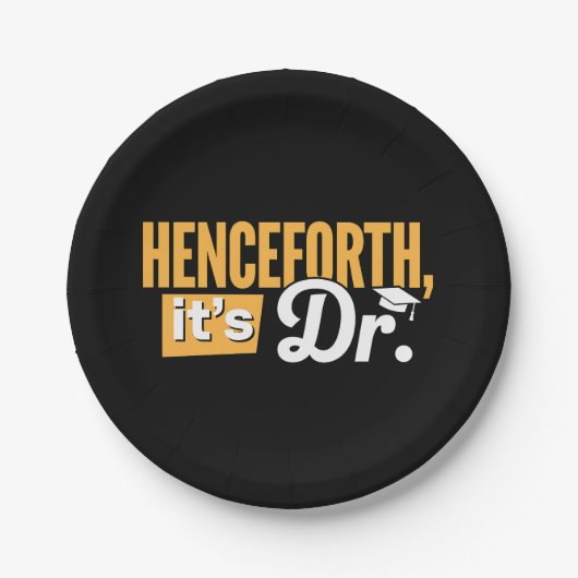 博士後期博士後期博士号 ペーパープレート (正面)