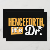 博士後期博士後期博士号 招待状 (正面/裏面)