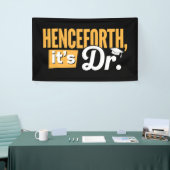 博士後期博士後期博士号 横断幕 (トレードショー)