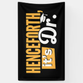 博士後期博士後期博士号 横断幕 (縦)