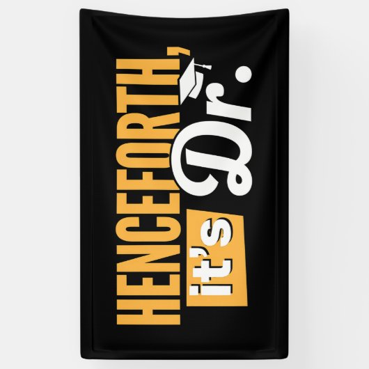 博士後期博士後期博士号 横断幕 (縦)