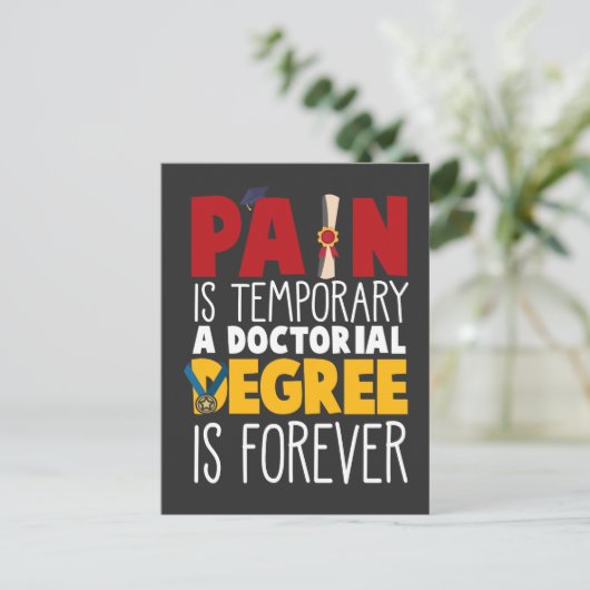 博士後期博士後期博士後期課程 ポストカード (スタンド正面)