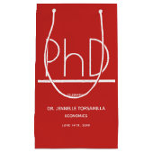 博士後期課程の卒業パーティー スモールペーパーバッグ (正面)