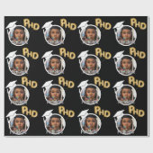 博士後期課程の卒業写真の卒業 ラッピングペーパー (フラット)