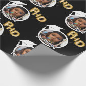 博士後期課程の卒業写真の卒業 ラッピングペーパー (角)