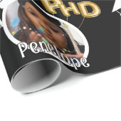 博士後期課程の卒業写真の卒業 ラッピングペーパー (ロールコーナー)