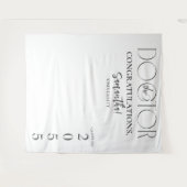 博士後期課程の卒業写真の背景 タペストリー (正面(横))