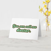 博士後期課程の卒業式ギフト カード (黄色い花)