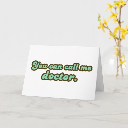 博士後期課程の卒業式ギフト カード (黄色い花)