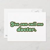 博士後期課程の卒業式ギフト 案内ポストカード (正面/裏面)