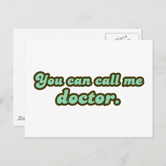 博士後期課程の卒業式ギフト 案内ポストカード (正面/裏面)