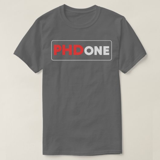 博士後期課程の卒業後のギフト Tシャツ (デザイン正面)