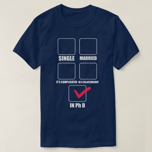 博士後期課程の卒業生への贈り物1 Tシャツ (デザイン正面)