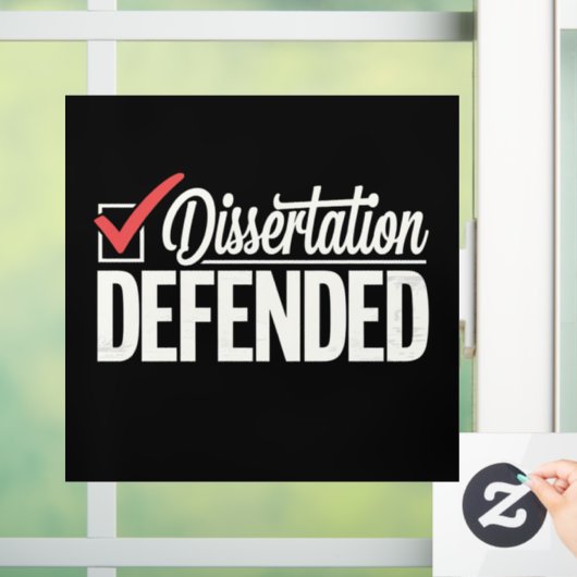 博士後期課程の卒業生を弁護 ウィンドウサイン (ホーム)