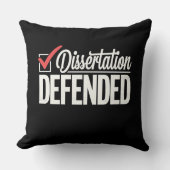 博士後期課程の卒業生を弁護 クッション (正面)