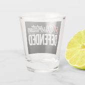 博士後期課程の卒業生を弁護 ショットグラス (裏面)