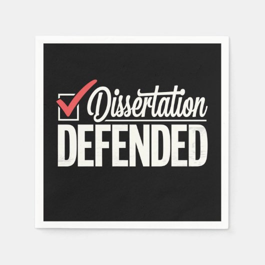 博士後期課程の卒業生を弁護 スタンダードカクテルナプキン (正面)