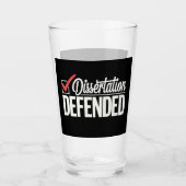 博士後期課程の卒業生を弁護 タンブラーグラス (正面)