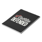 博士後期課程の卒業生を弁護 ノートパッド (回転)